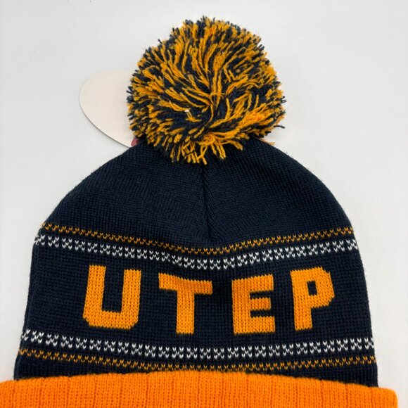 University of Texas at El Paso UTEP Kid's Acrylic Pom Pom Beanie with Tags - Picture 9 of 13